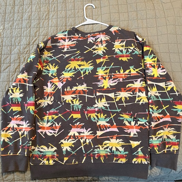 Volcom Palm Trees All-Over Print Crew Sweatshirt - Picture 4 of 7